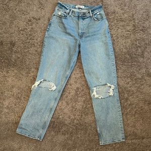 Abercrombie high rise 90s straight